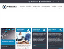 Tablet Screenshot of metsaguvenlik.com